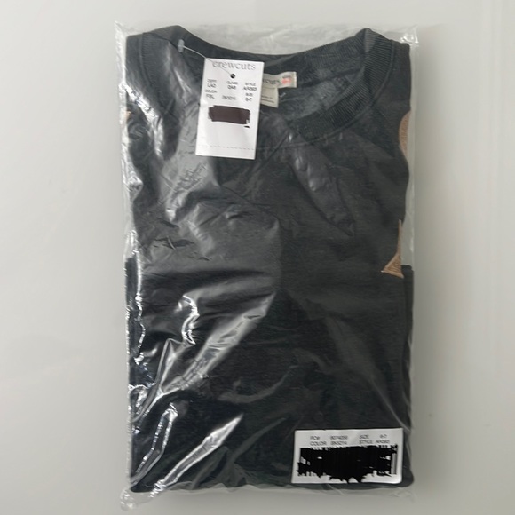 NWT / Girls' crewneck sweatshirt with metallic patches - Picture 2 of 2